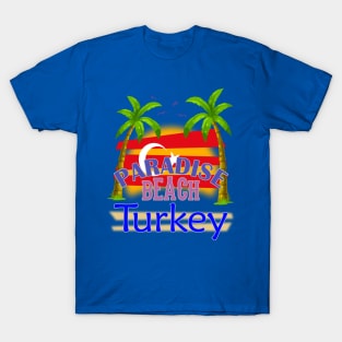 Paradise Beach Turkey Vacation Holidays T-Shirt